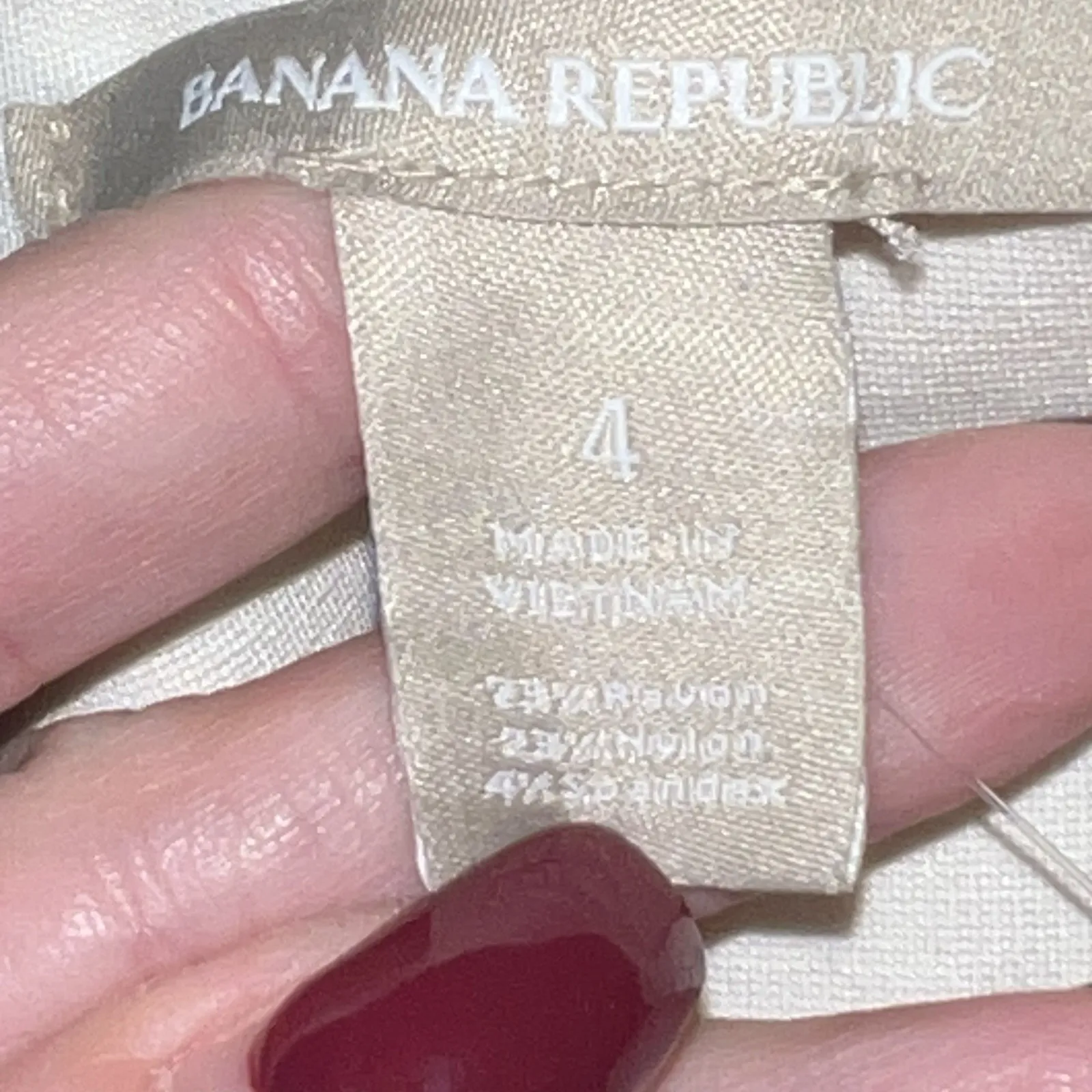 Banana Republic Women Sleeveless Peplum Color Block Top Size 4 Neutral Combo New - Image 7