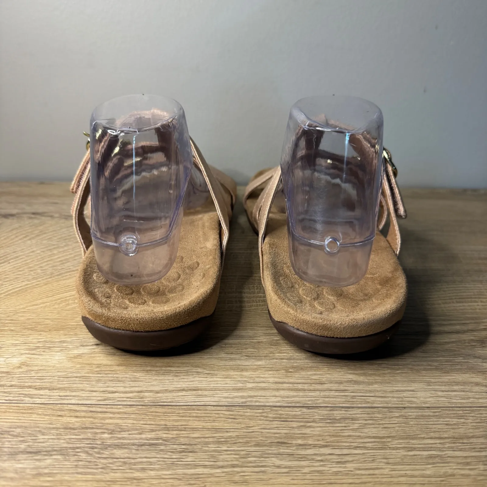 Vionic MISA Sandals Women 8W Metallic Champagne Buckle Adjustable Comfort Casual - Image 6