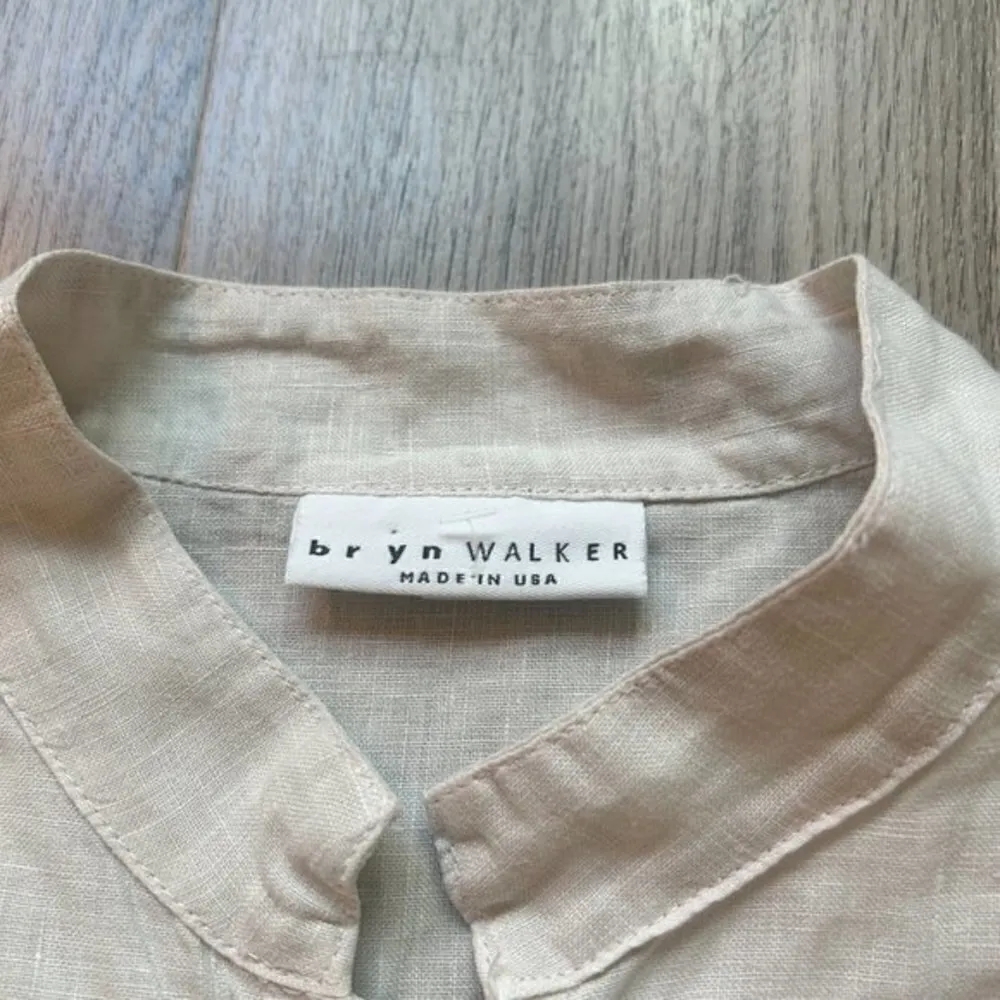 Bryn Walker 100% Linen Button Down Lightweight Shirt Jacket Size M - Image 2