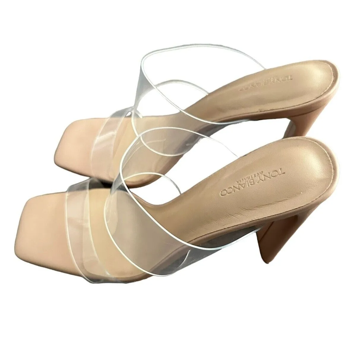 Tony Bianco Fresco Sandal in Clear Vinylite & Skin Nappa 8.5 With Box Womens - Image 6