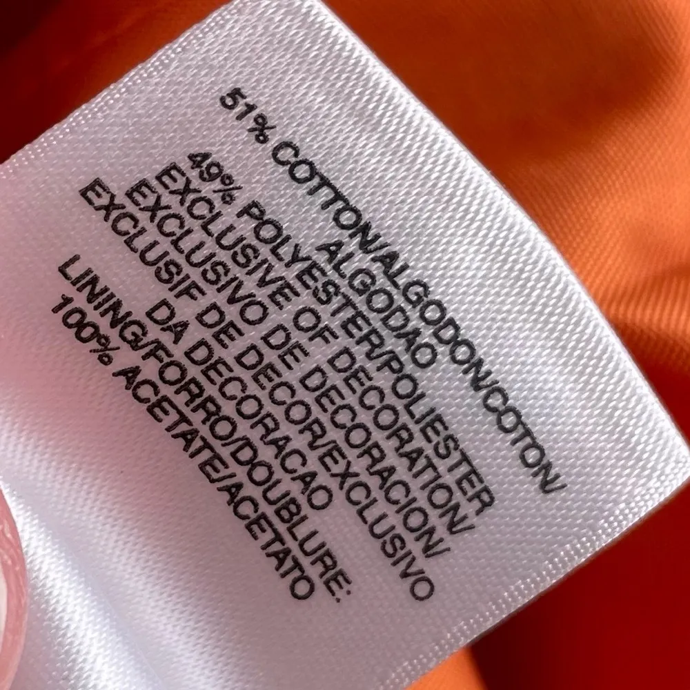 Anne Klein Women's Navy Blue Orange Tweed Blazer Jacket Size 8 Business Preppy - Image 8