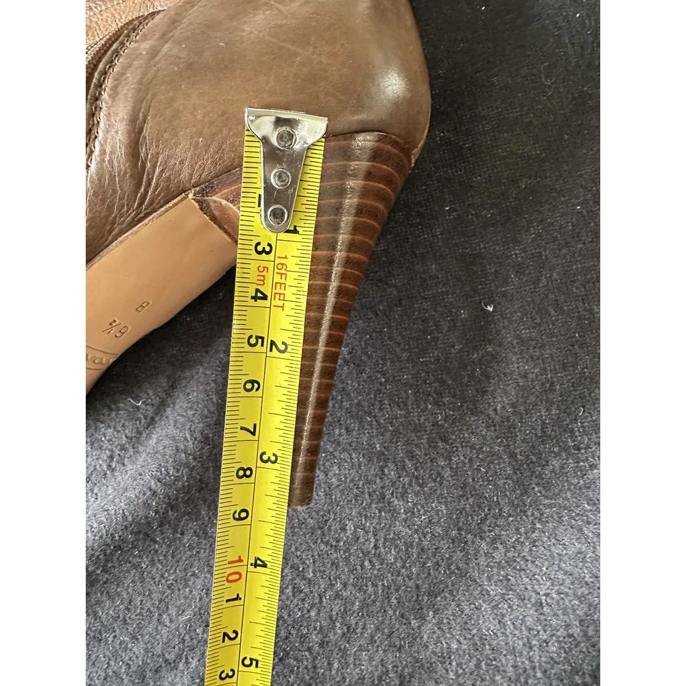 Coach "Torres"‎ Calf Leather Boots Ruched Side Zip Buckle Detail US Sz 6.5 - Image 7