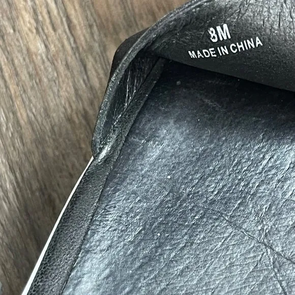 Eileen Fisher Kash Tumbled Nubuck Leather Sneaker Sandal Black Women's‎ Size 8M - Image 8