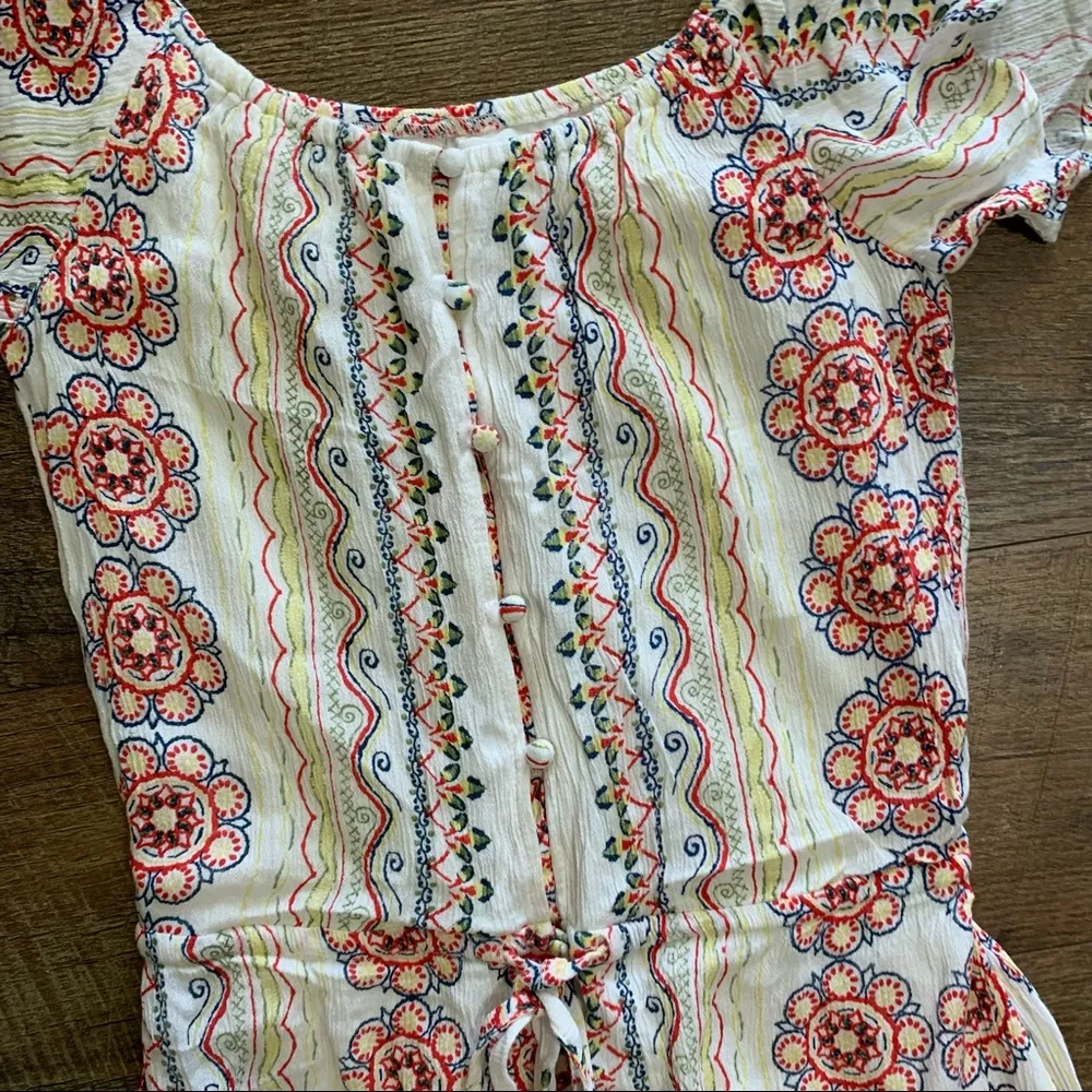 American Rag Boho off the shoulder dress size small - Image 2