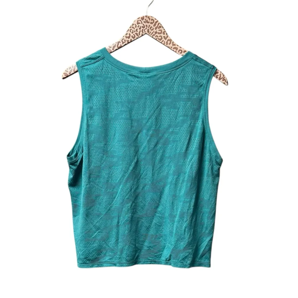 Lululemon Train to Be Tank Top Sleeveless Shirt Dot Camo Teal Lagoon 12 - Image 5