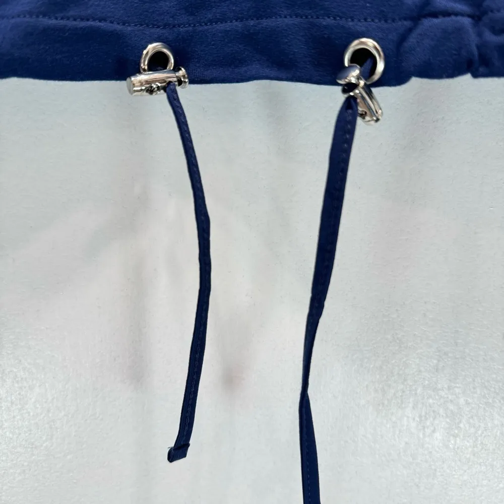 Chico’s Zenergy Mixed Knit Pullover Long Sleeve Top in Tonga Navy Blue 1/M - Image 8