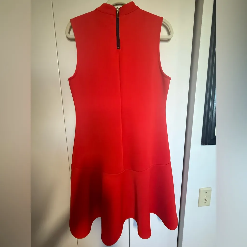 H&M Red Sleeveless Midi Dress sz L - Image 2