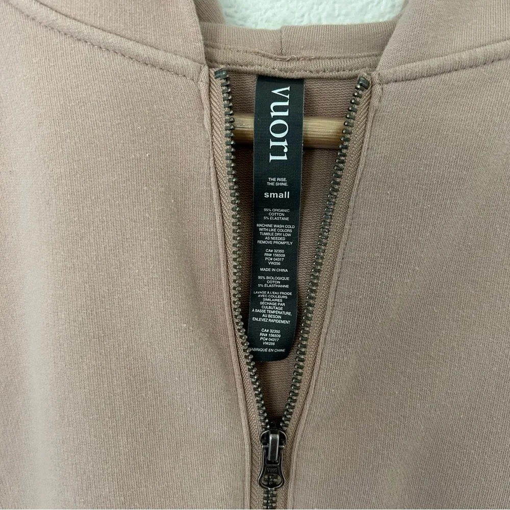 Vuori Laguna Zip Hoodie pink small - Image 2