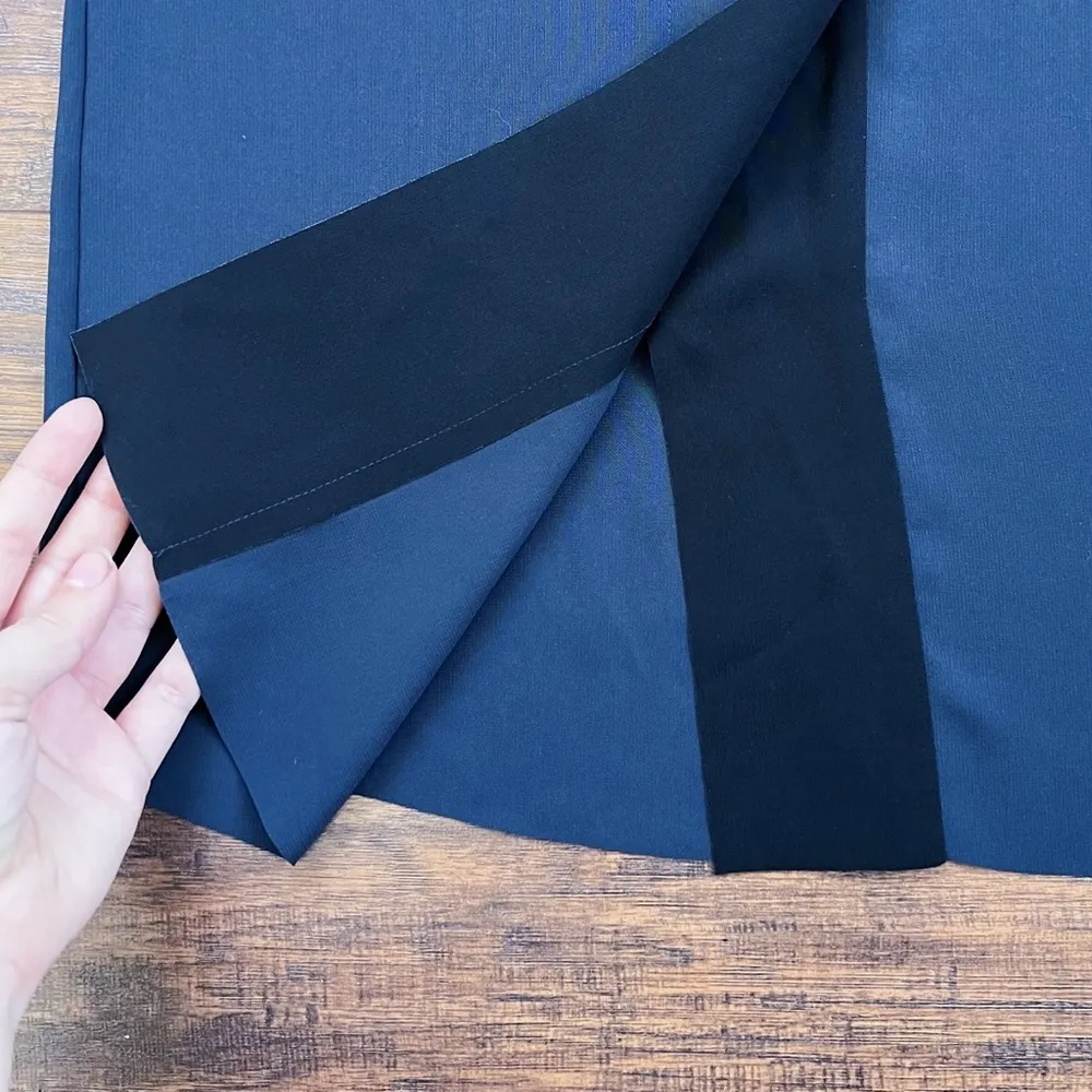 Vince xo Barney’s • shift dress tank sleeveless Coastal / Black minimalist - Image 4