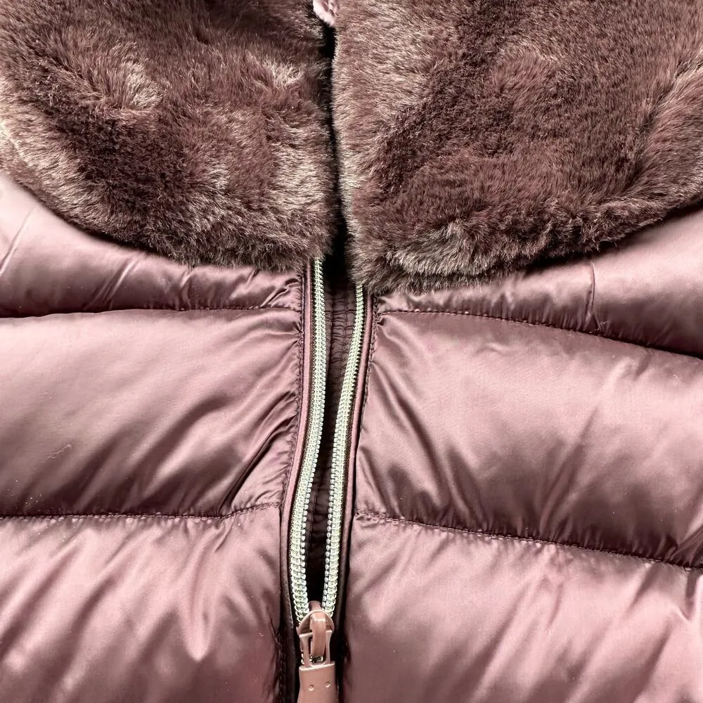 Save the Duck Mei Puffer Jacket Burgundy Black 3 M - Image 7