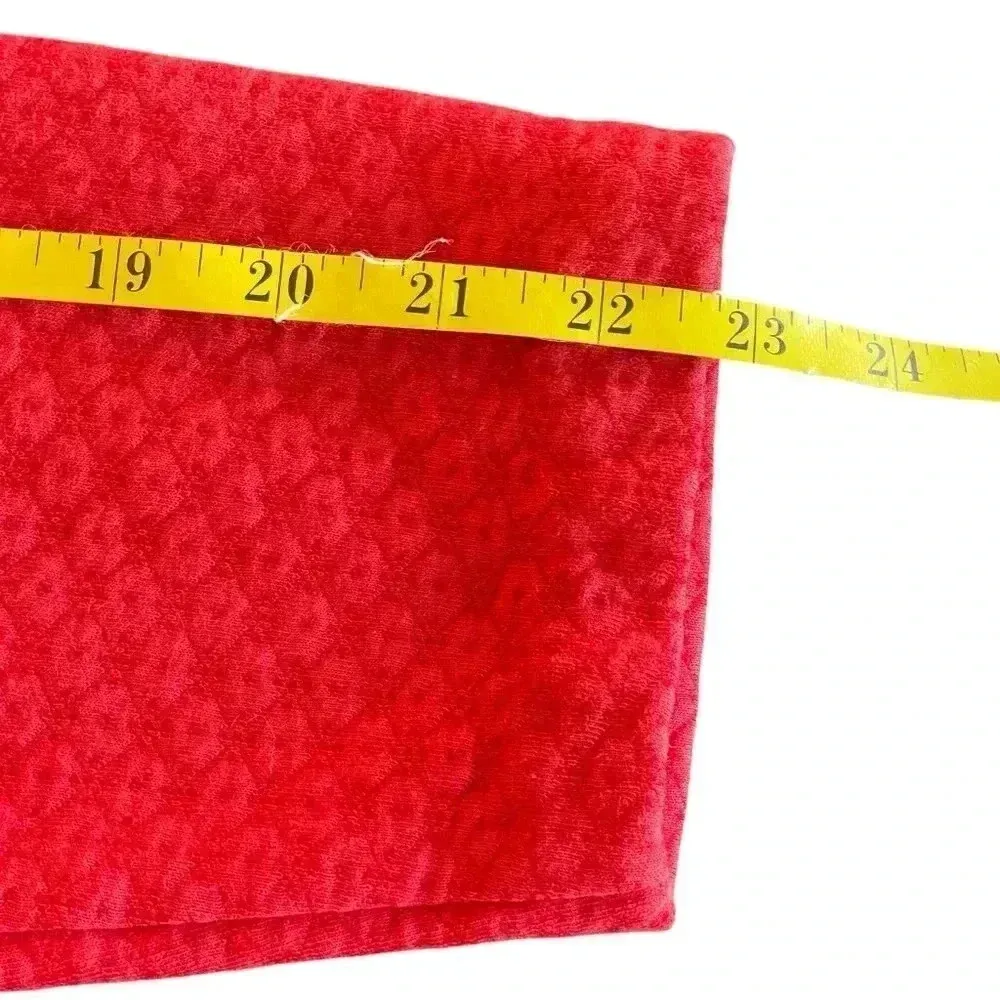 J Jill Red Textured Quilted Cotton Long Sleeve Sweatshirt XL Holiday Valentine’s - Image 8