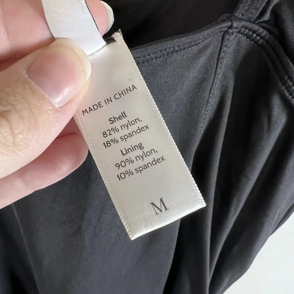 Andie Black One-Piece Swimsuit Size Medium Black Andie One Piece Swimwear‎ Beach - Image 8