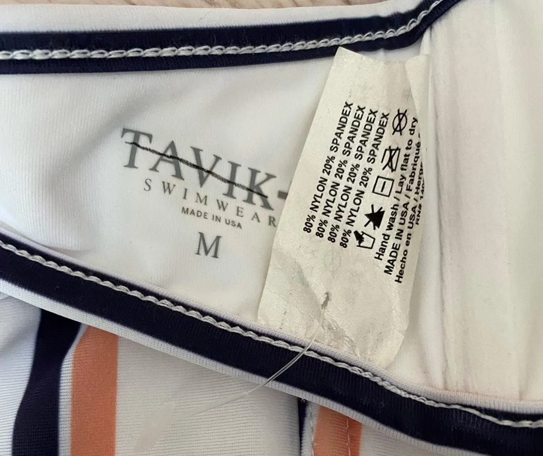 Marlowe Stripe Bikini Top - Image 10