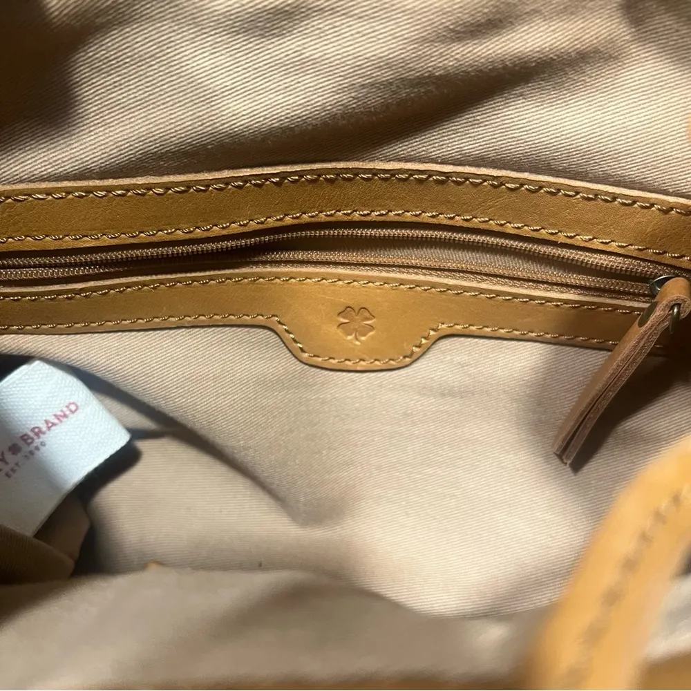 Lucky Brand Brown Leather Hobo Bucket Bag Carmel tan brown - Image 16