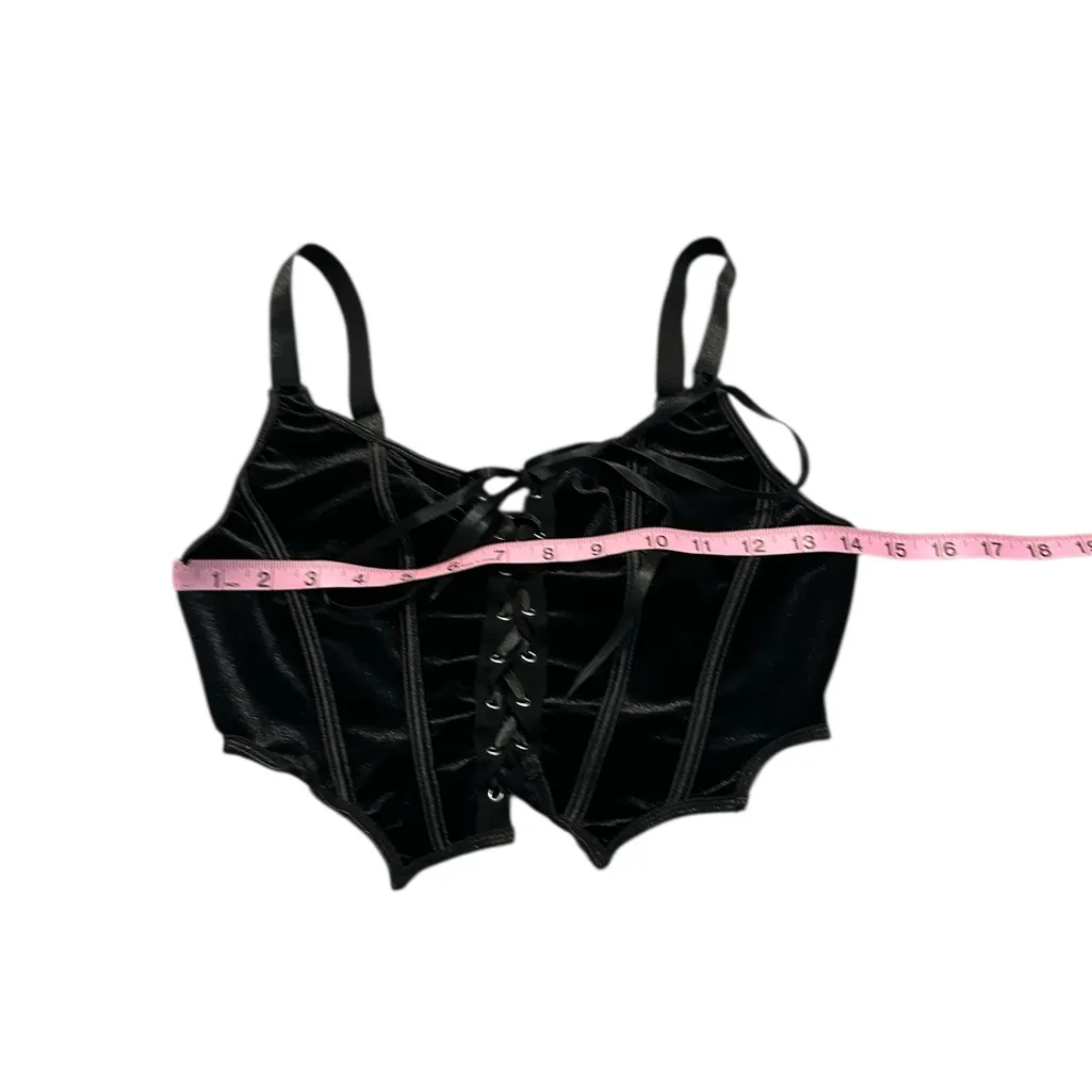 ROMWE black lace front tank - Image 2