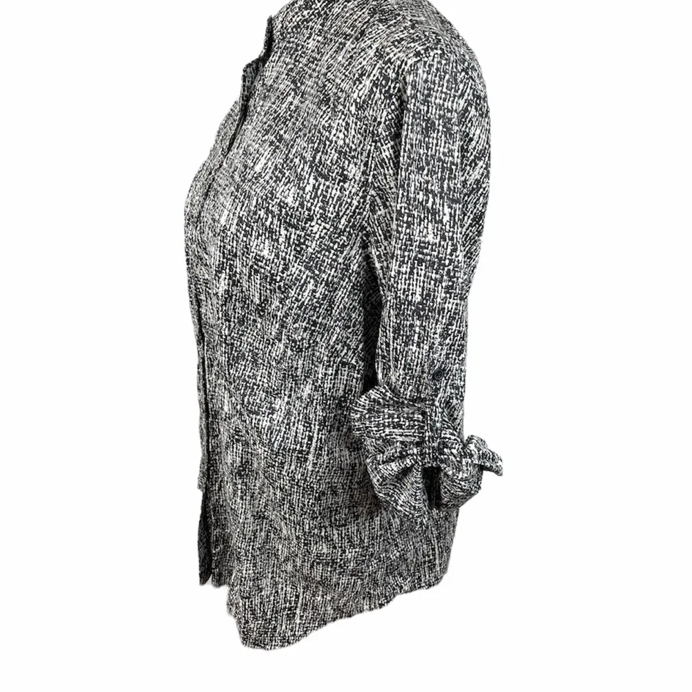 Michael Michael Kors Button Down Blouse, Black, 16 - Image 5