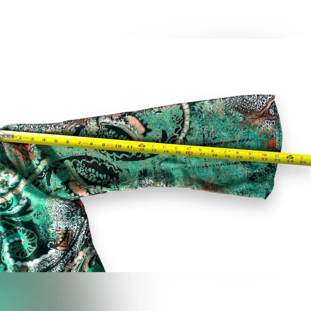 ECI New York Chiffon Paisley Maxi Multicolor Dress Size 8 Hip Hop‎ Boho Glamour - Image 6