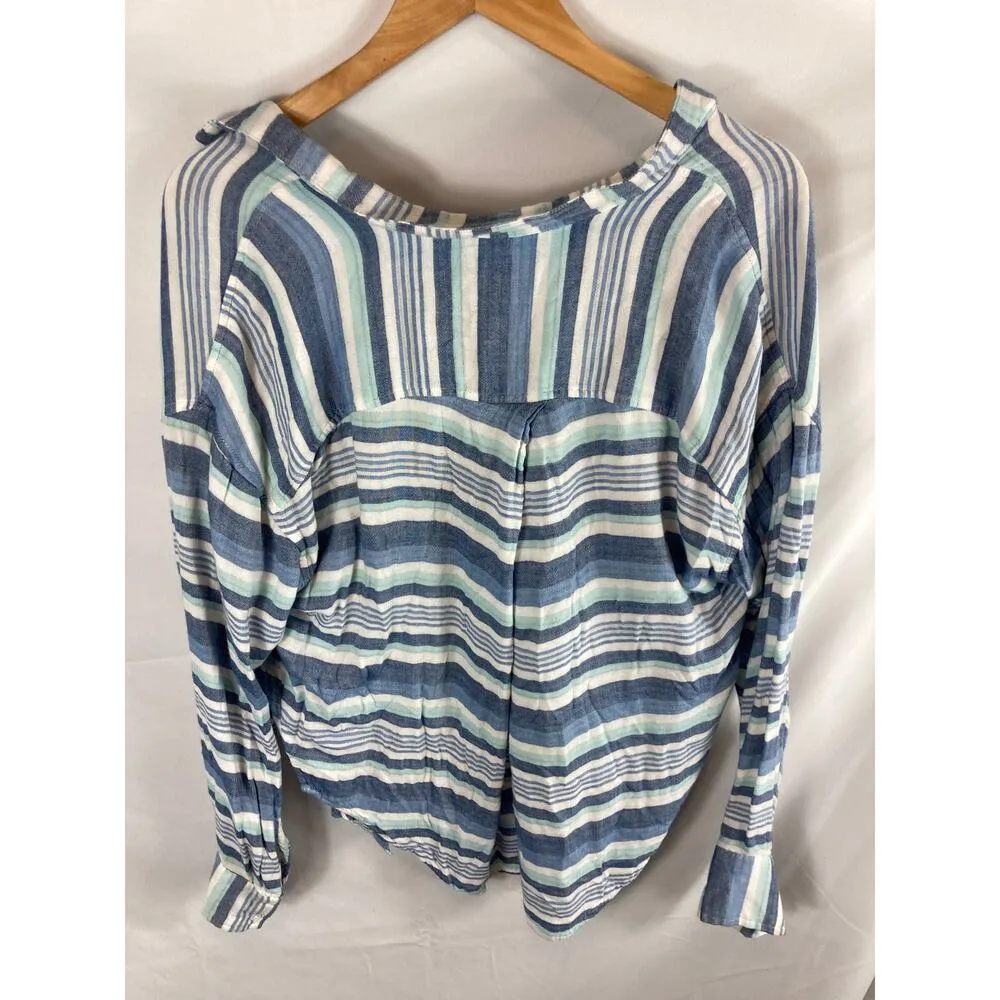 Falls Creek Striped Button Down Shirt Size Large - Image 6