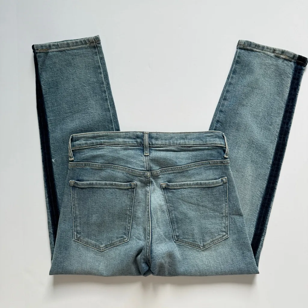 Banana Republic Mid-Rise Straight Blue Denim Jeans Size 27 NWOT - Image 4