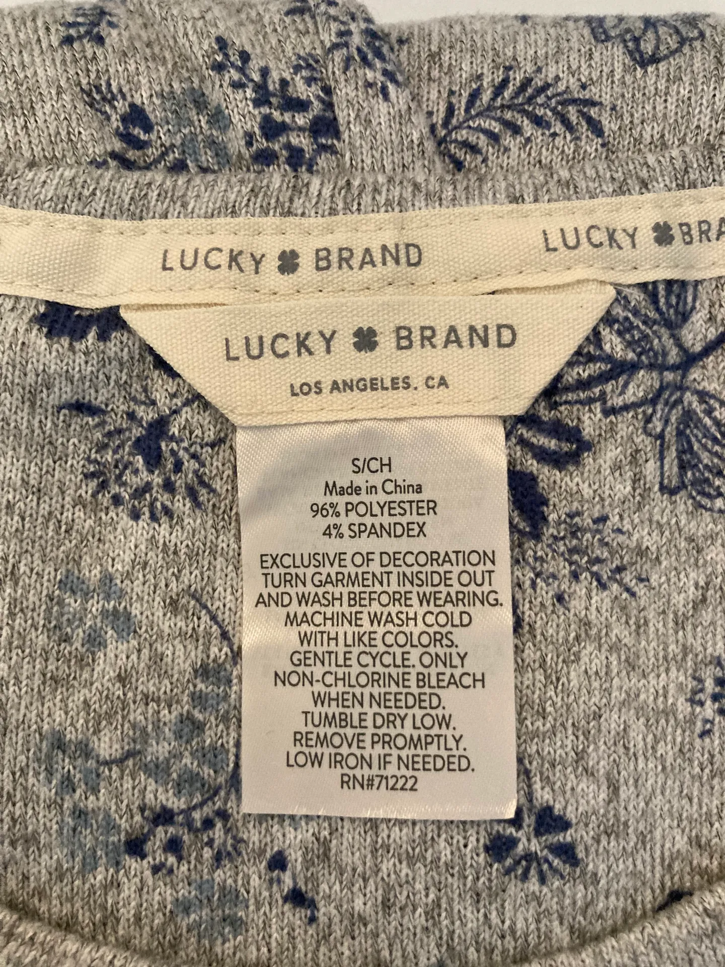 Lucky Brand 4 Piece Pajama Set Size S - Image 7