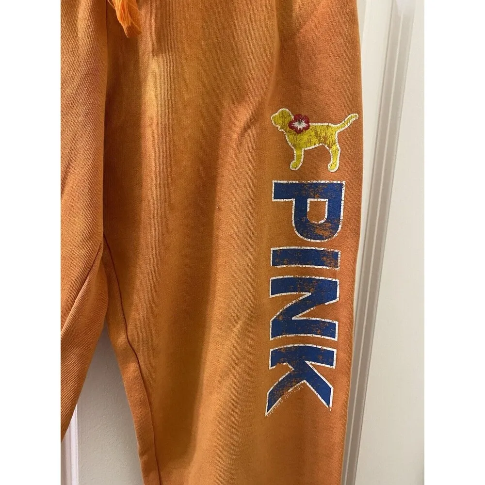 Pink Victoria's Secret Joggers Women's Extra Small Y2K Sweatpants Crop Dog - Image 2