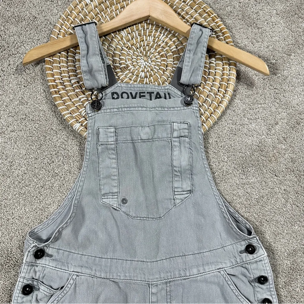 Dovetail Workwear Women’s Hemp Utility Shortall Romper Lightweight in Gray 2 - Image 5