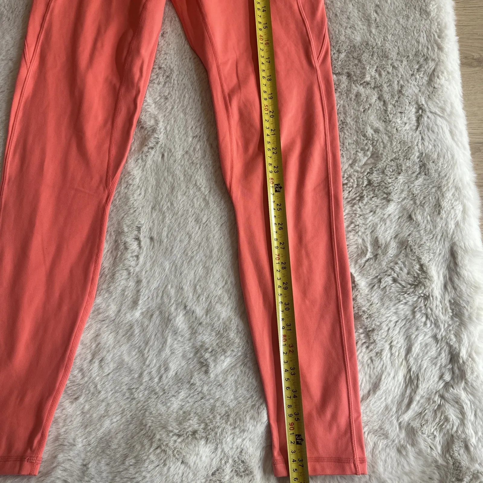 NWTG Senita Athletics Small Orange Capris Workout Fish Net‎ Leggings Size L - Image 2