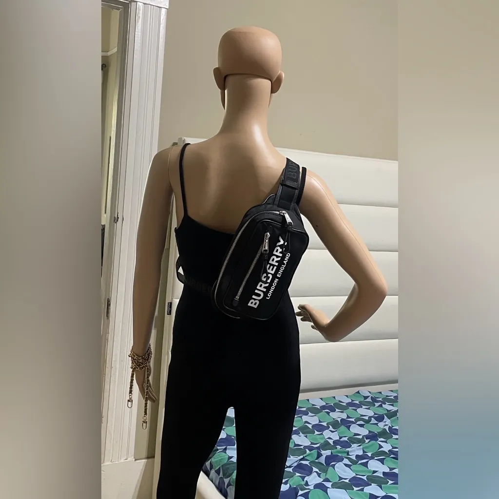 Burberry Logo Bum Bag Printed Nylon - Image 5