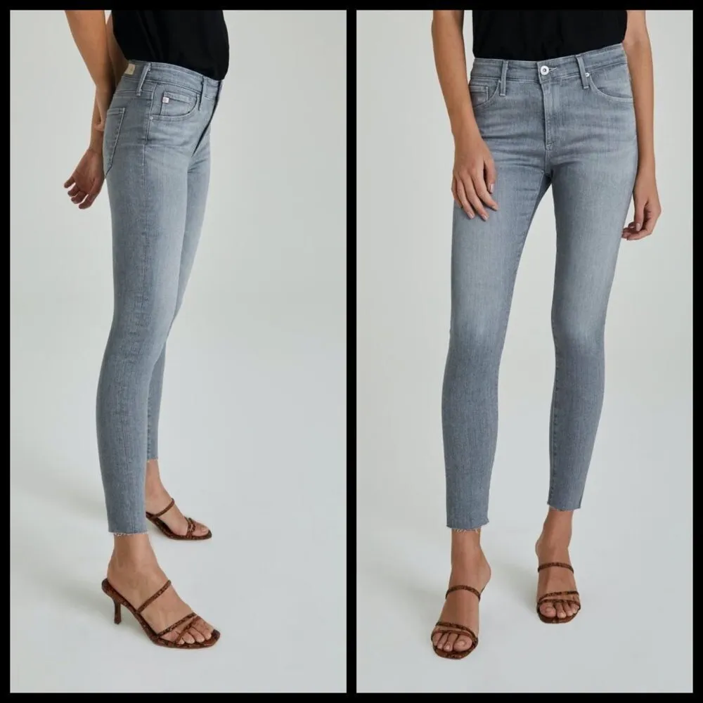 💕AG💕 The Farrah Skinny High-Rise Ankle Jeans ~ Gray Pearl 32 NWOT - Image 5