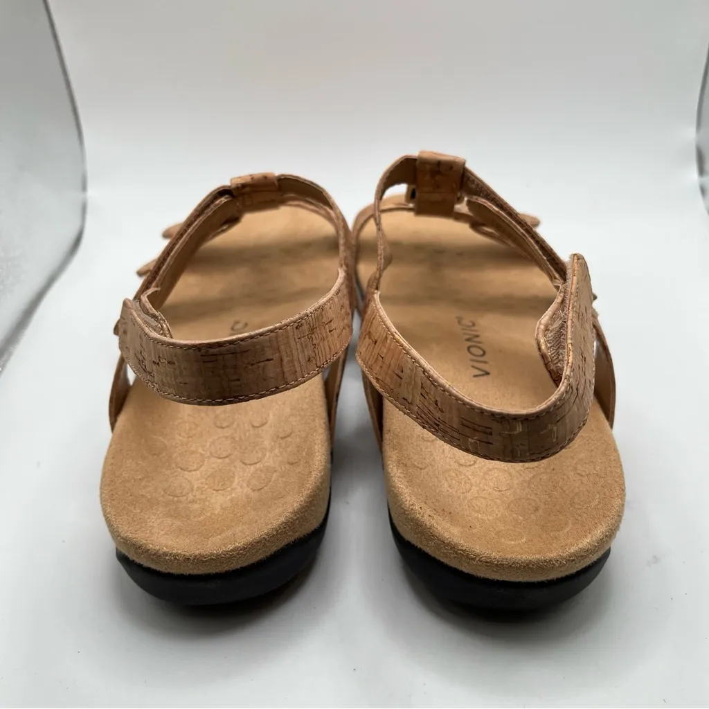 NWOB Vionic Amber Women's sandals slingback size 10 tan beige - Image 4
