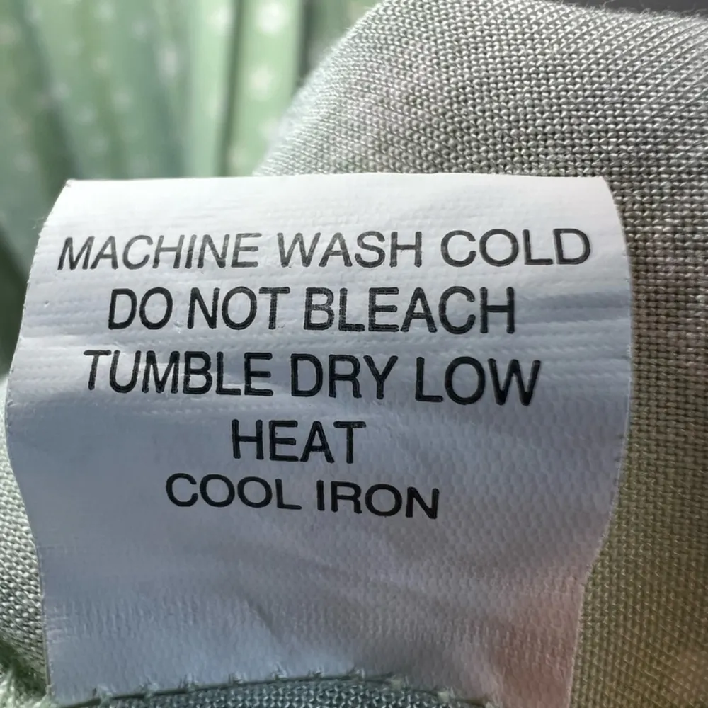 LA Hearts Dainty Floral Mini Dress Green White Babydoll Sleeveless Ruffle  Small - Image 12