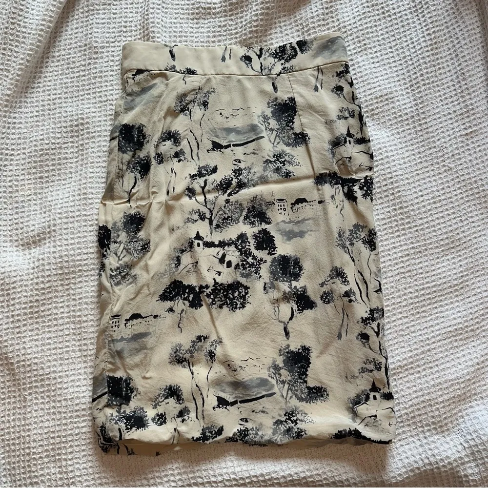 Forte Forte Le Sete Ritrovate 100% silk skirt women’s size small made in Italy Tan - Image 4