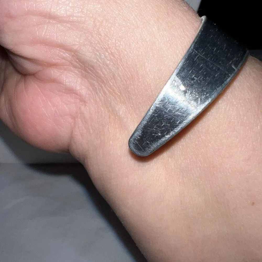 Silver Tone “Fur Mama to Baby Mama” Cuff Bracelet - Image 4