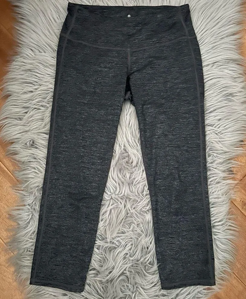 ATHLETA High Rise Quest Chaturanga Yoga Pants Cropped Gray Charcoal Size XS - Image 2