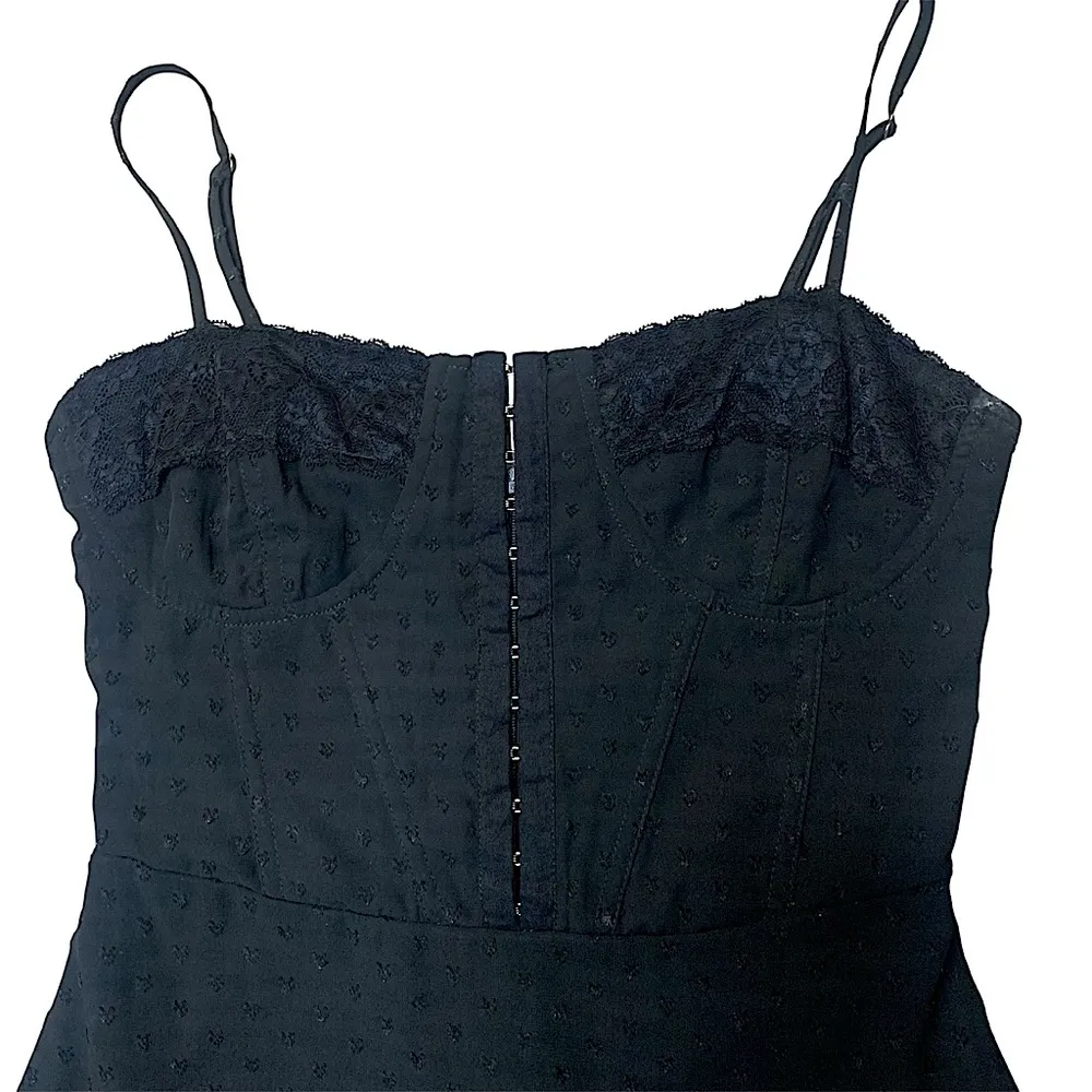 • Pacsun LA Hearts lace trim corset mini dress black xsmall - Image 5