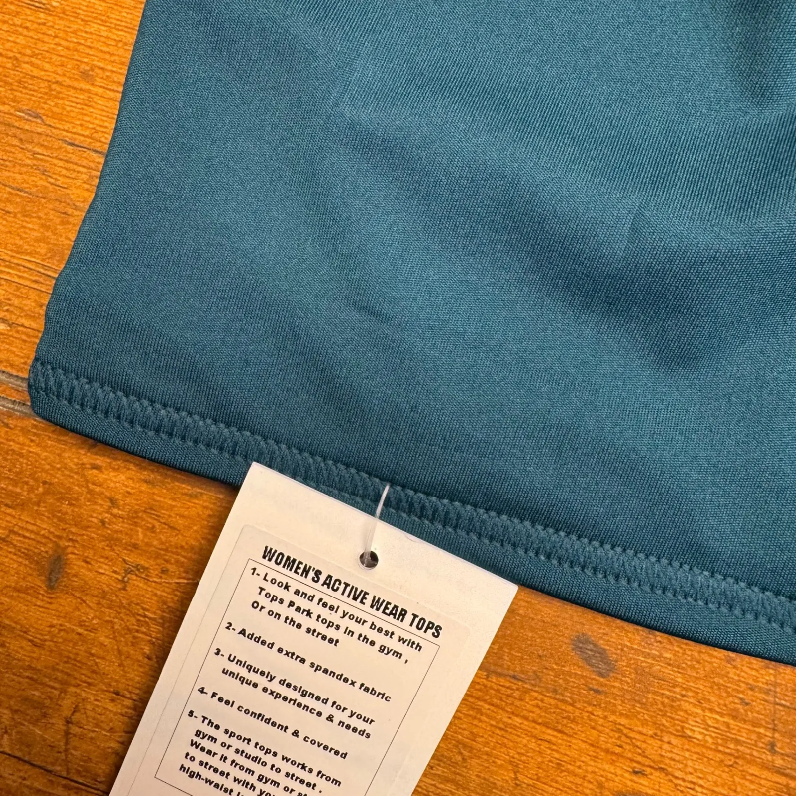 Leggings Park Women's Teal Racerback Sports Bra Top‎ Activewear XL Green - Image 2