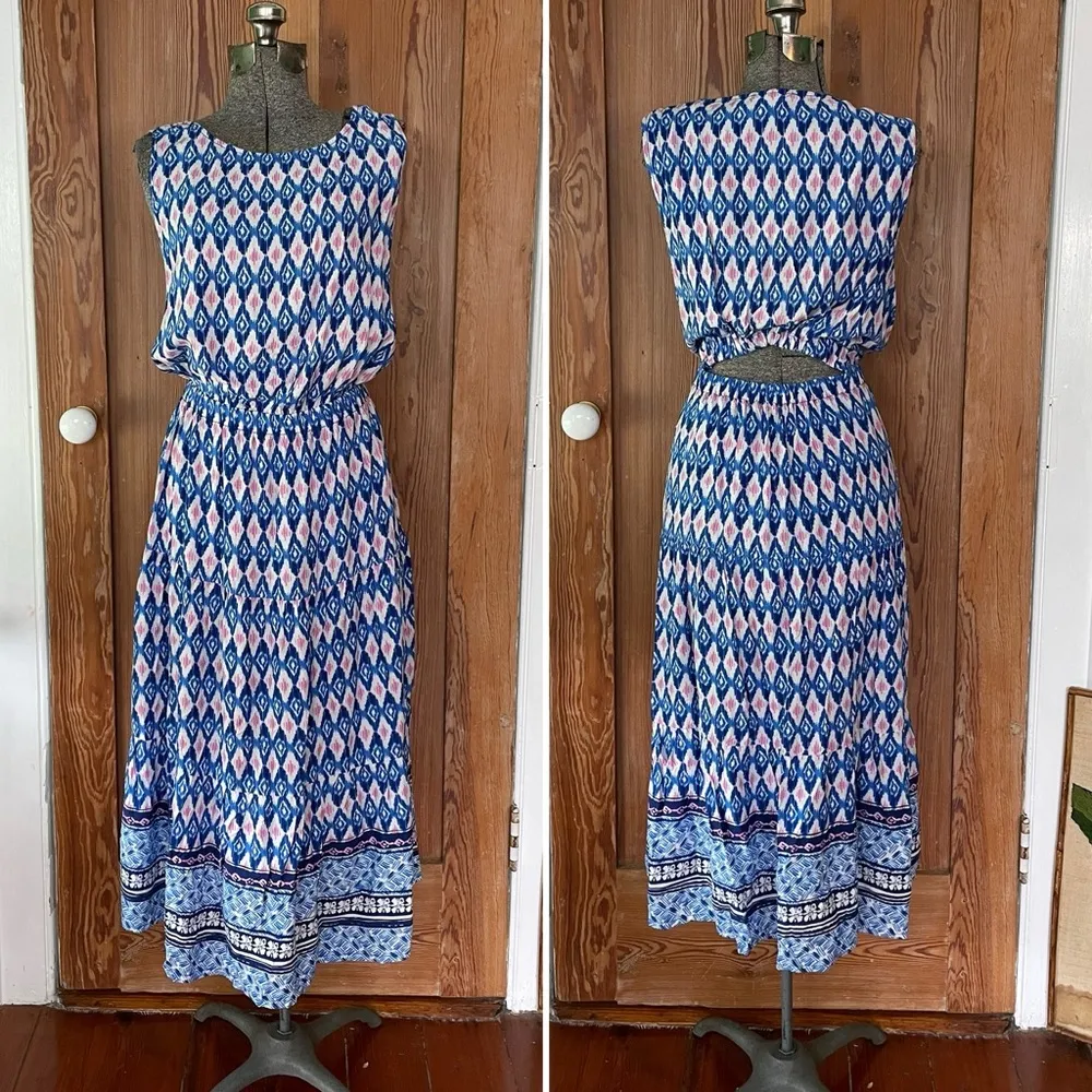 Beach Lunch Lounge Peonia Sleeveless Back Cutout Maxi Dress - Sz XL 💚🎀 - Image 3