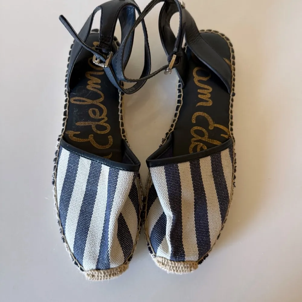 Sam Edelman Patsy Multicolor Stripe Espadrille  Sandals SZ 7 - Image 3