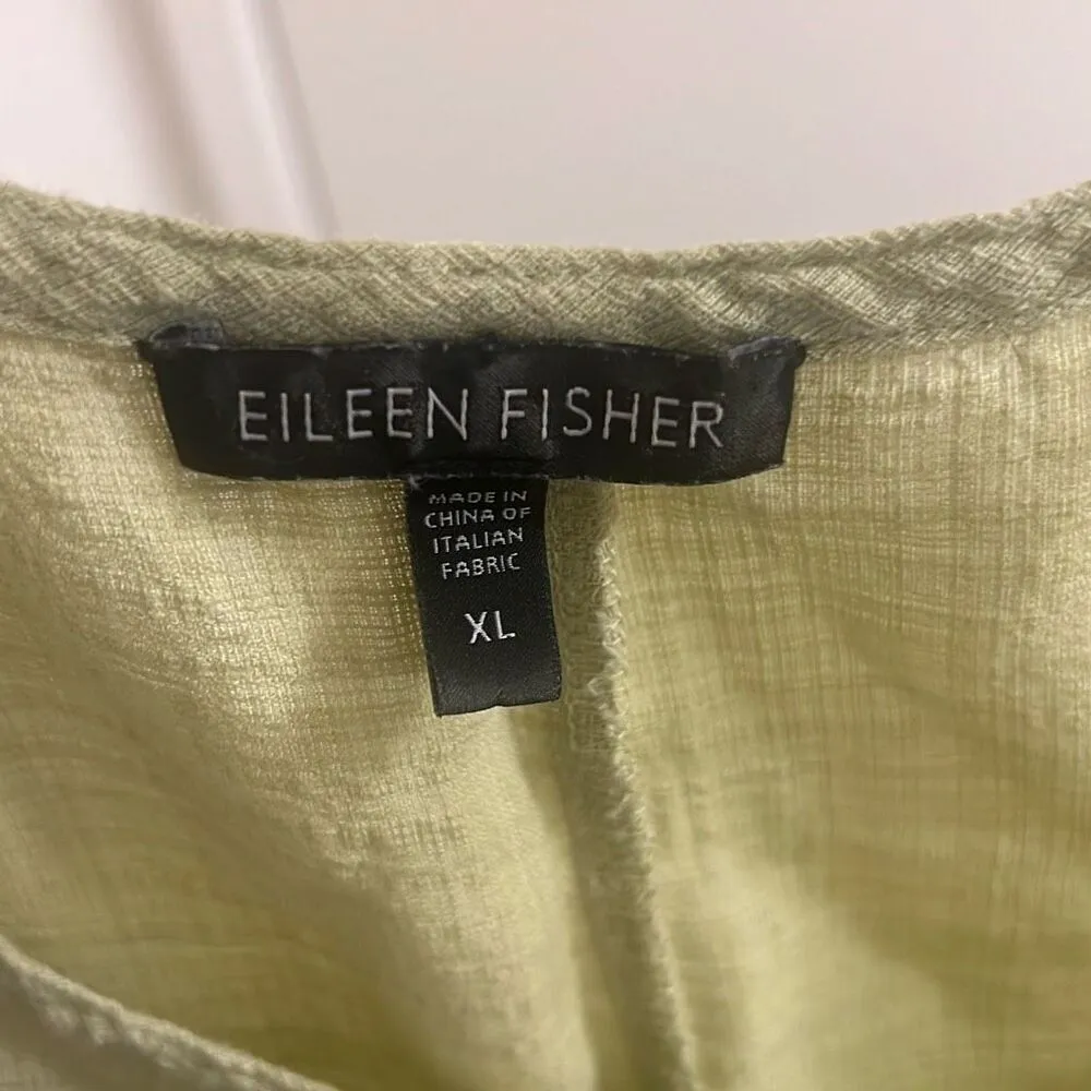 ✨Eileen Fisher Lime Linen Sleeveless Tank Sz XL Dress✨ - Image 6