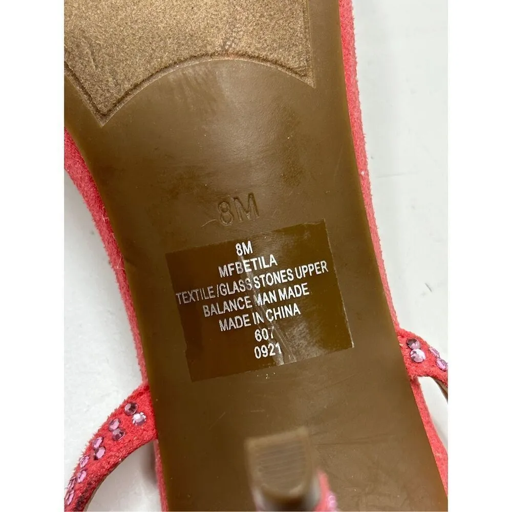 Marc Fisher Sandals Womens‎ Size 8 Betila Slingback Heels Rhinestone Accents - Image 11