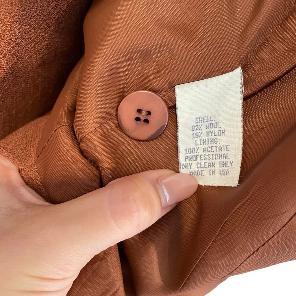 Henri Bendel Vintage 80’s Wool Three Piece Suit - Image 12