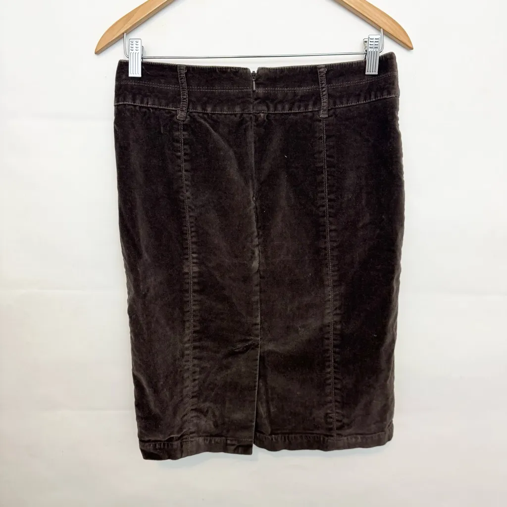 Boden Classic Brown Corduroy pencil Skirt size 10 - Image 3