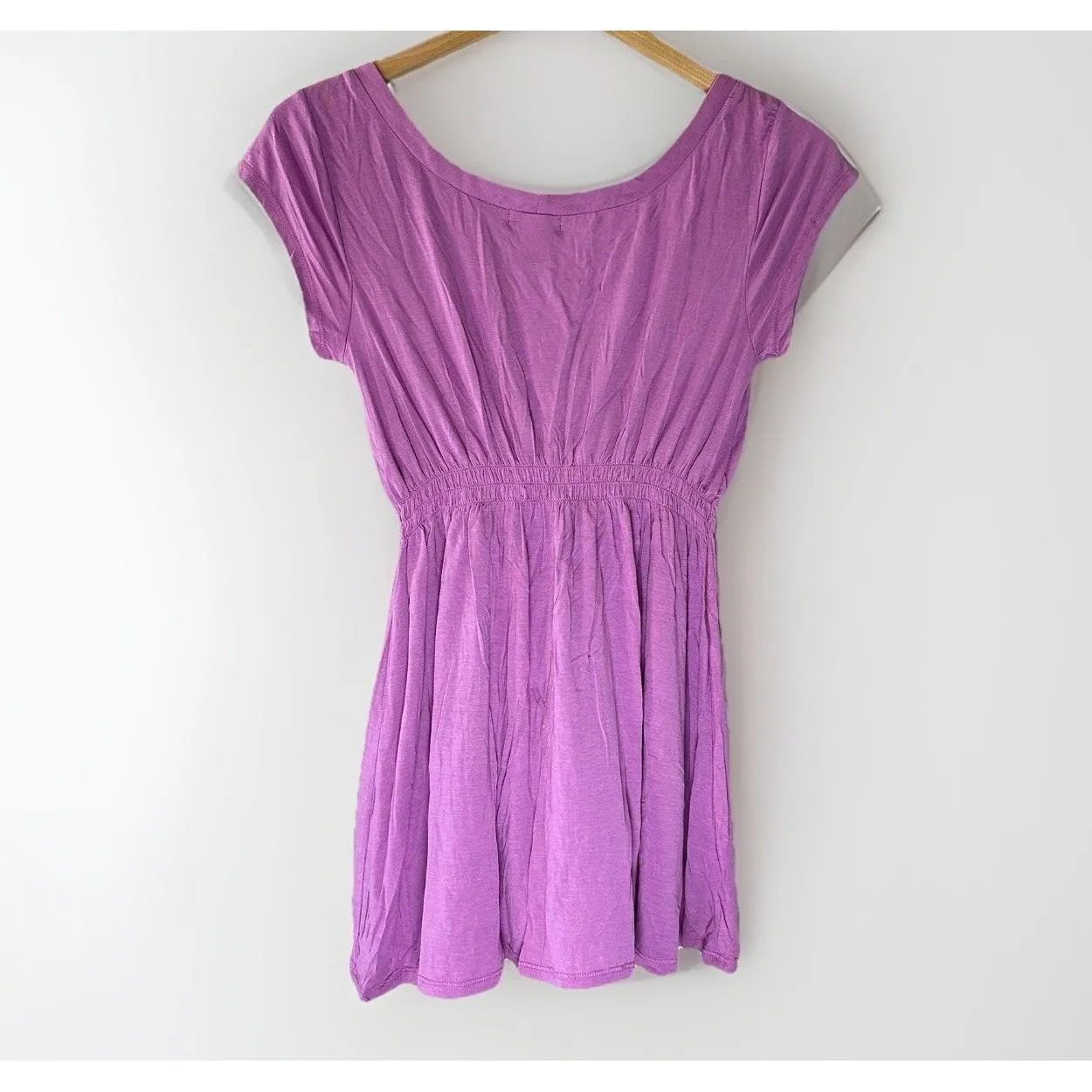 VTG Moda International Pink Baby Doll Dress Soft Modal Tie Front Size M‎ Y2K Size M - Image 2