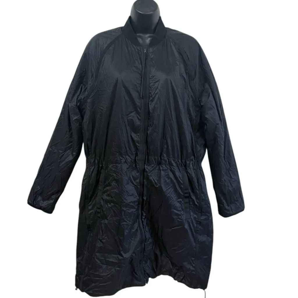 Athleta Women’s Long Parks Jacket Size L Black Primaloft Light Puffer EUC - Image 3