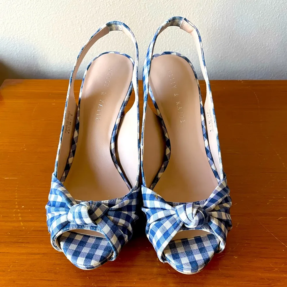 Kelly and Katie Delisa Plaid Peep Toe Heel - Image 3
