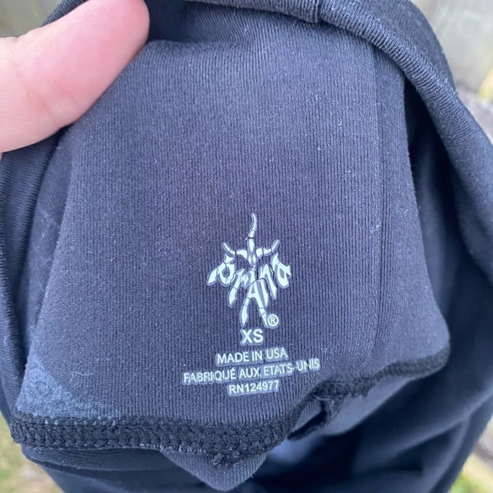 prAna  Split Hem Black Cropped Leggings | XS - Image 4