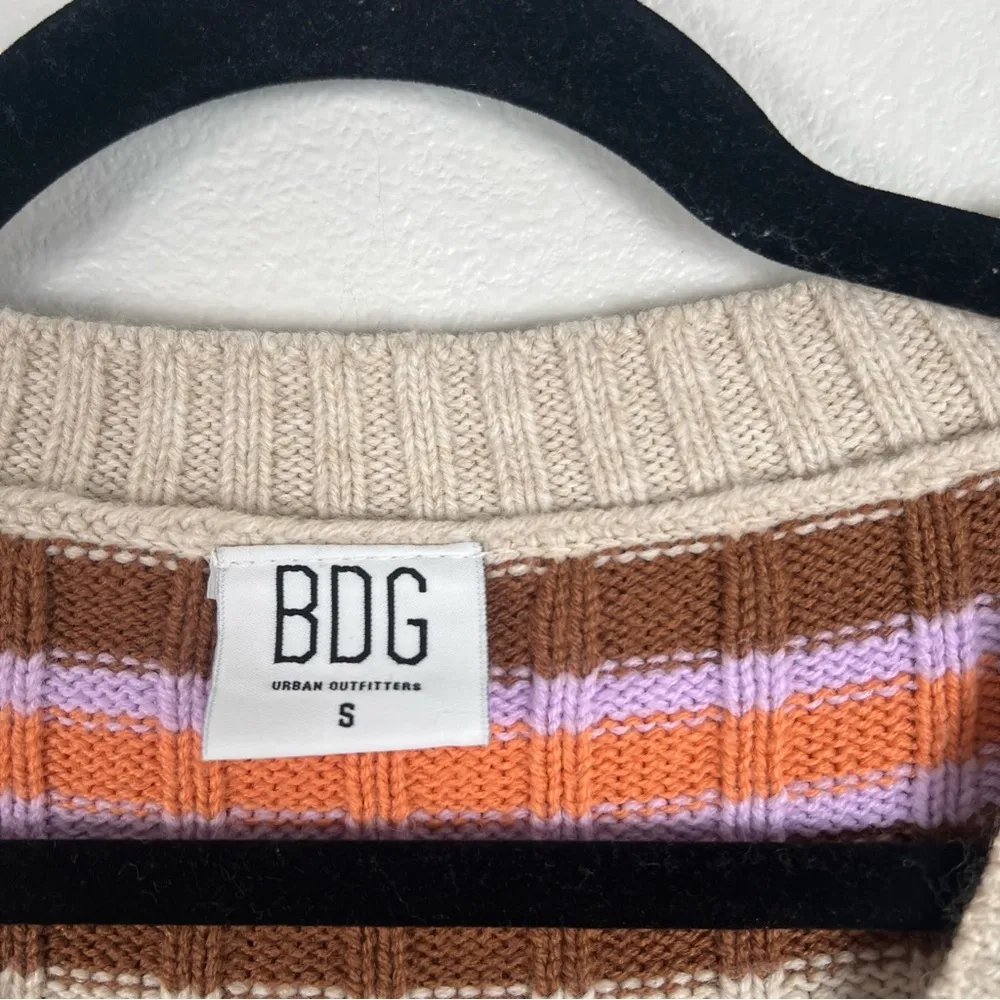 Urban Outfitters BDG Mixed Stripe V Neck Sweater‎ - Image 3