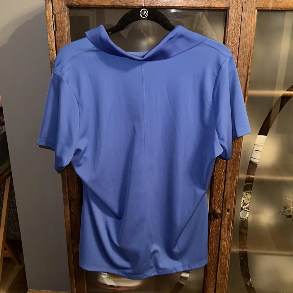 Nike Golf Dri-Fit Blue Polo - Image 5