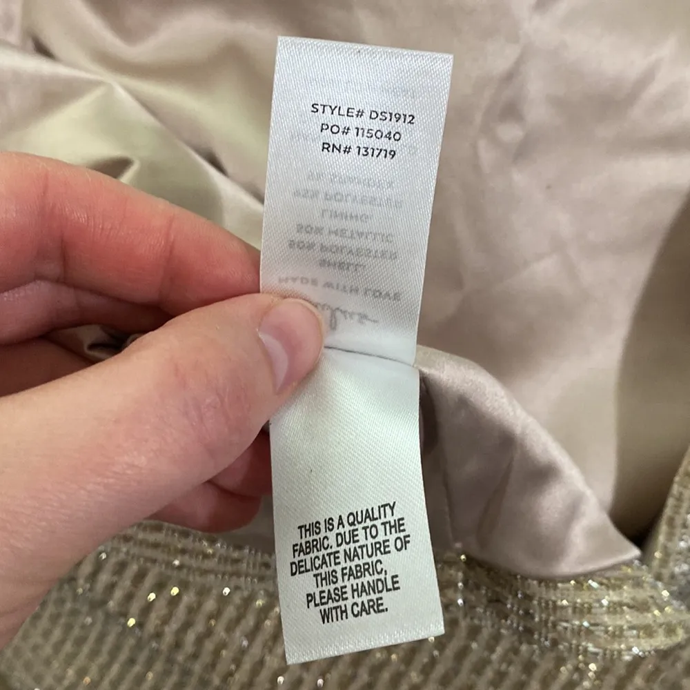 Lulus Earned Your Win Metallic Lace Cocktail Dress size XL - Image 12