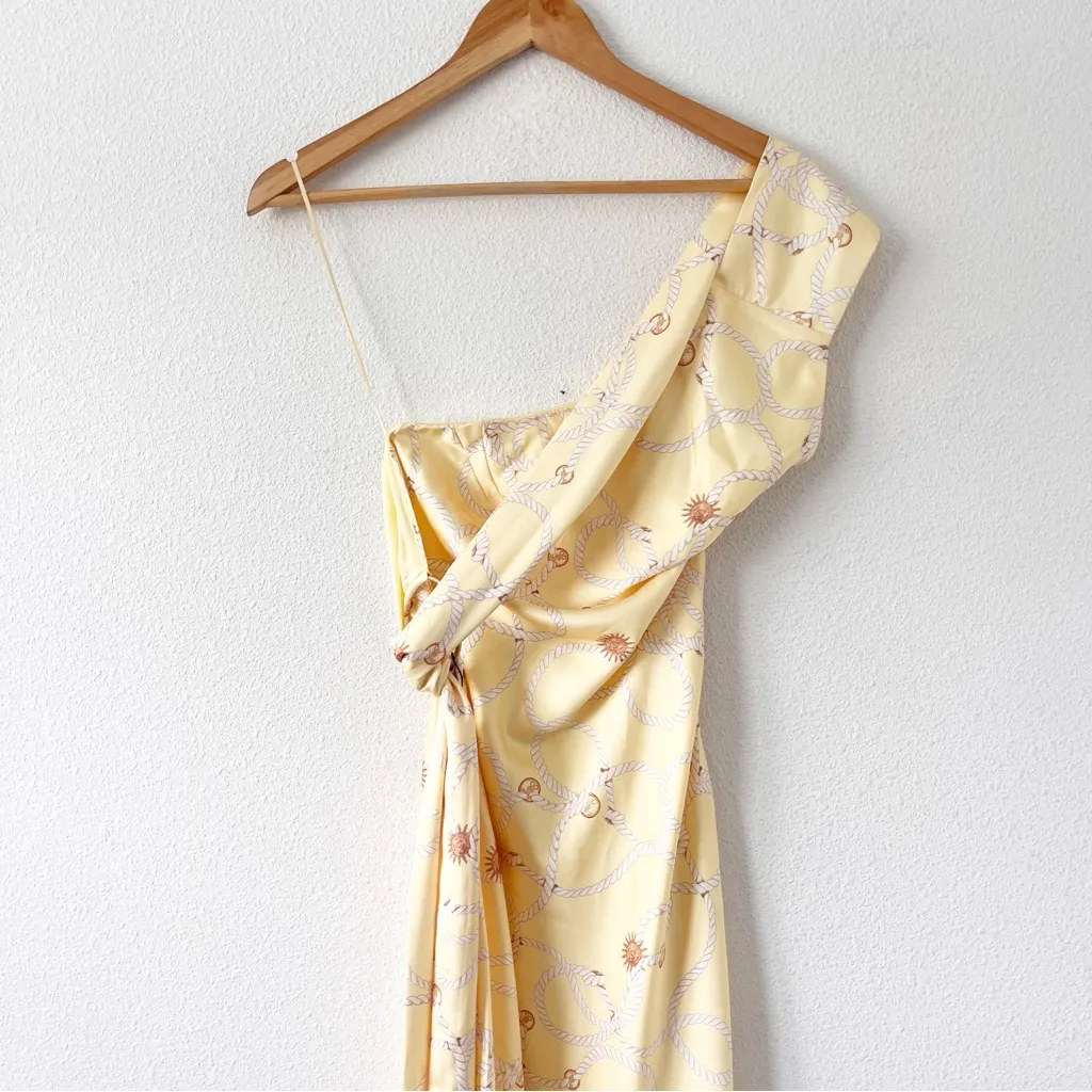 Yllw The Label Henricks Midi Dress in Yellow Rope Size M - Image 2